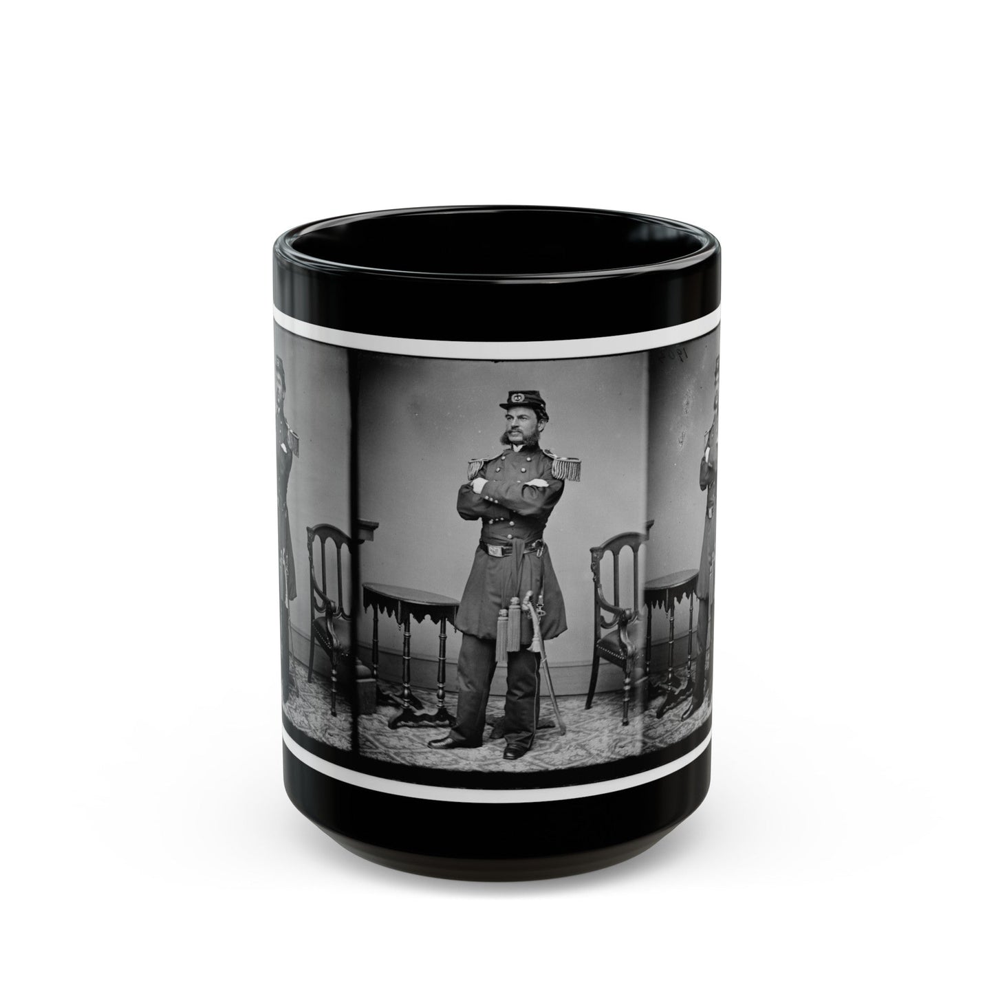 A.T.A.Torbert (U.S. Civil War) Black Coffee Mug-15oz-The Sticker Space