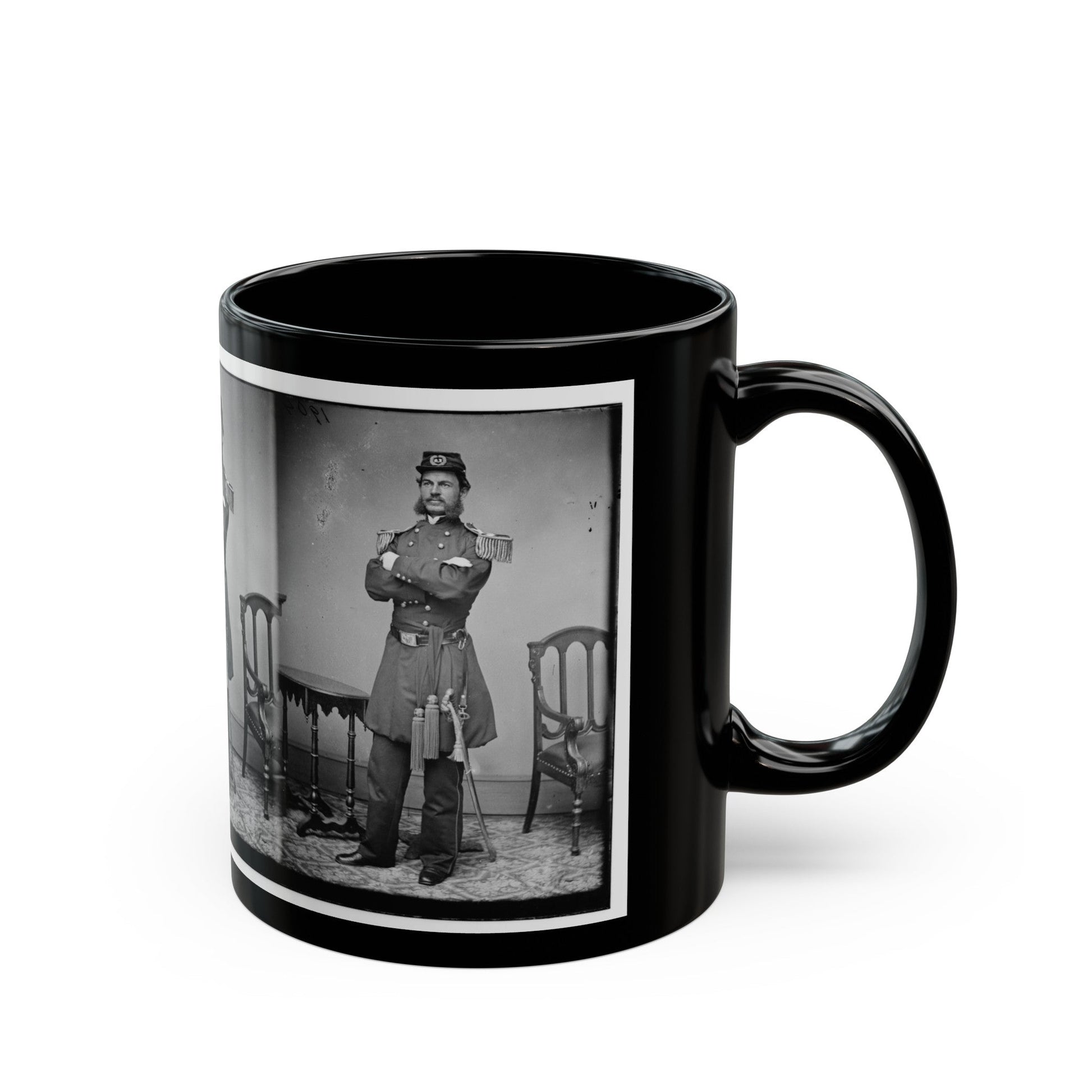 A.T.A.Torbert (U.S. Civil War) Black Coffee Mug-The Sticker Space