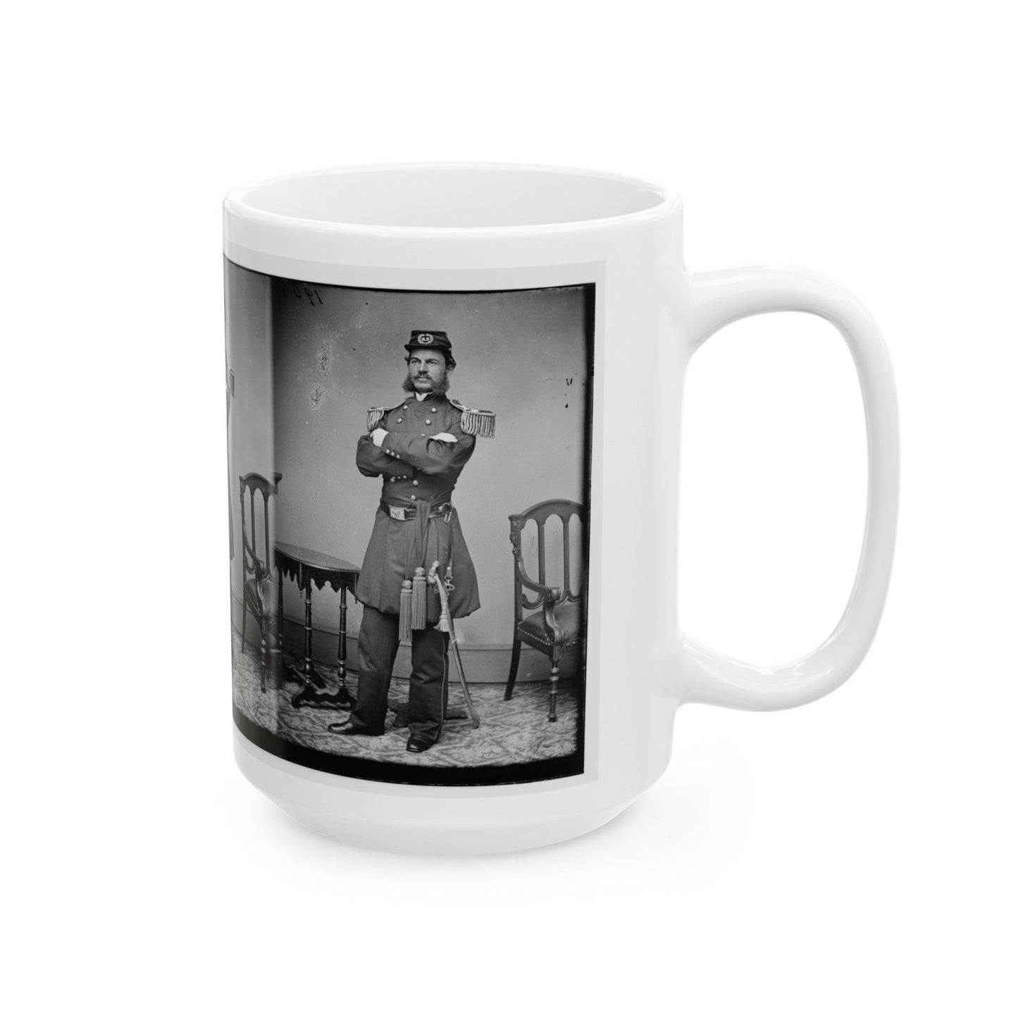 A.T.A.Torbert (U.S. Civil War) White Coffee Mug-The Sticker Space