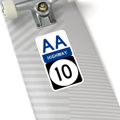 AA Highway KY 10 stacked (Kentucky) (Road Sign) STICKER Vinyl Kiss-Cut Decal - The Sticker Space