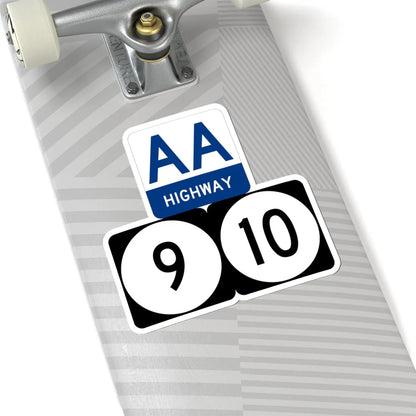 AA Highway KY 9 KY 10 stacked (Kentucky) (Road Sign) STICKER Vinyl Kiss-Cut Decal - The Sticker Space