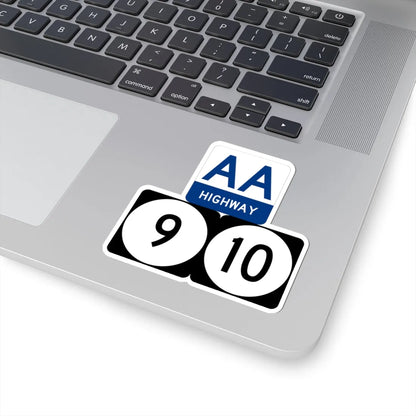 AA Highway KY 9 KY 10 stacked (Kentucky) (Road Sign) STICKER Vinyl Kiss-Cut Decal - The Sticker Space