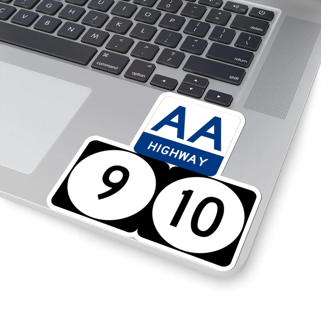 AA Highway KY 9 KY 10 stacked (Kentucky) (Road Sign) STICKER Vinyl Kiss-Cut Decal - The Sticker Space