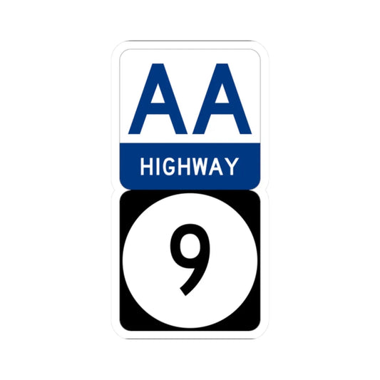 AA Highway KY 9 stacked (Kentucky) (Road Sign) STICKER Vinyl Kiss-Cut Decal - The Sticker Space