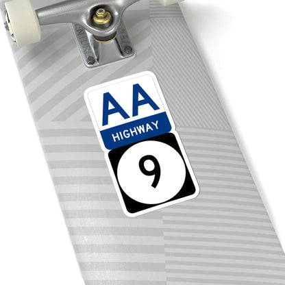 AA Highway KY 9 stacked (Kentucky) (Road Sign) STICKER Vinyl Kiss-Cut Decal - The Sticker Space