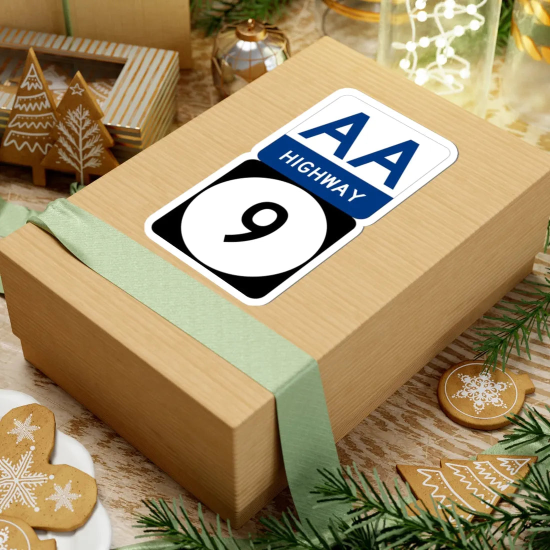 AA Highway KY 9 stacked (Kentucky) (Road Sign) STICKER Vinyl Kiss-Cut Decal - The Sticker Space