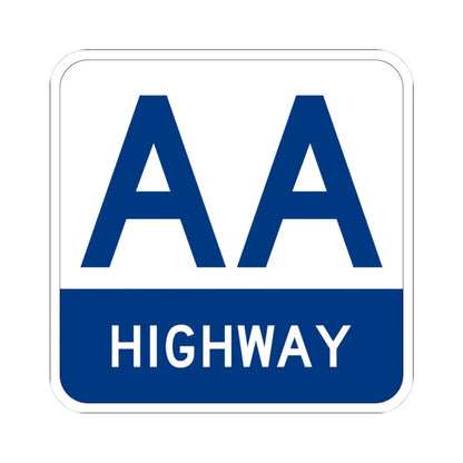 AA Highway Shield (Kentucky) (Road Sign) STICKER Vinyl Kiss-Cut Decal 3 Inch White - The Sticker Space