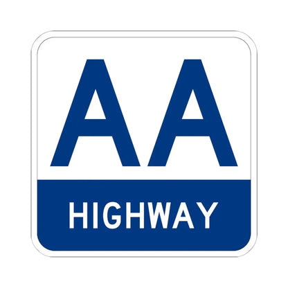 AA Highway Shield (Kentucky) (Road Sign) STICKER Vinyl Kiss-Cut Decal 6 Inch White - The Sticker Space