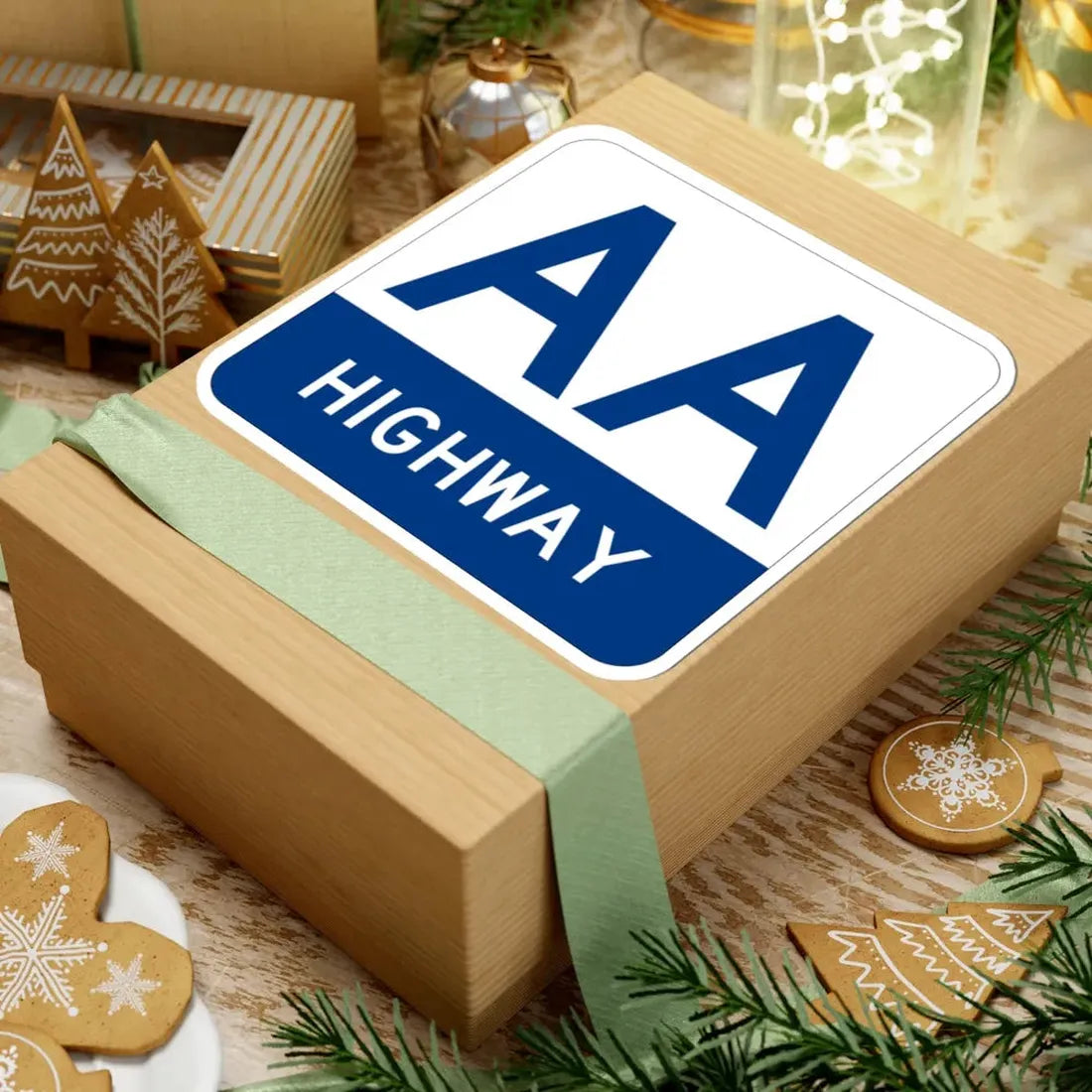 AA Highway Shield (Kentucky) (Road Sign) STICKER Vinyl Kiss-Cut Decal - The Sticker Space