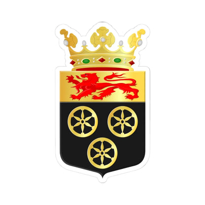Aalburg wapen (Netherlands) (Coat of Arms) STICKER Vinyl Kiss-Cut Decal 3 Inch White - The Sticker Space