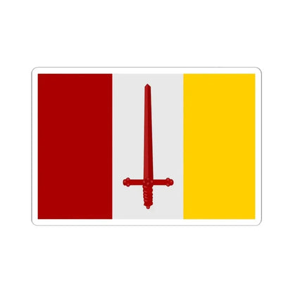 Aalst Oost-Vlaanderen vlag (Belgium) STICKER Vinyl Kiss-Cut Decal 4 Inch White - The Sticker Space