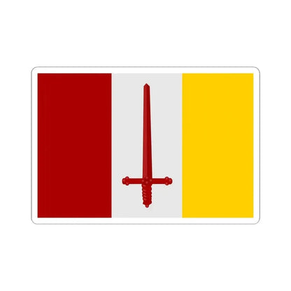 Aalst Oost-Vlaanderen vlag (Belgium) STICKER Vinyl Kiss-Cut Decal 6 Inch White - The Sticker Space