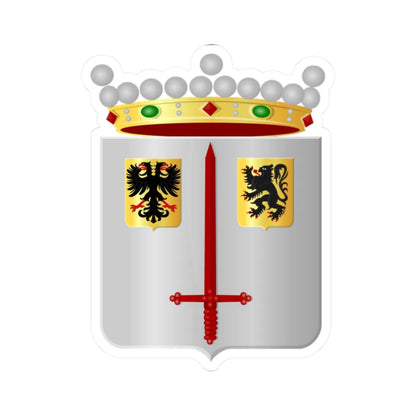 Aalst Oost-Vlaanderen wapen2 (Belgium) (Coat of Arms) STICKER Vinyl Kiss-Cut Decal 2 Inch White - The Sticker Space