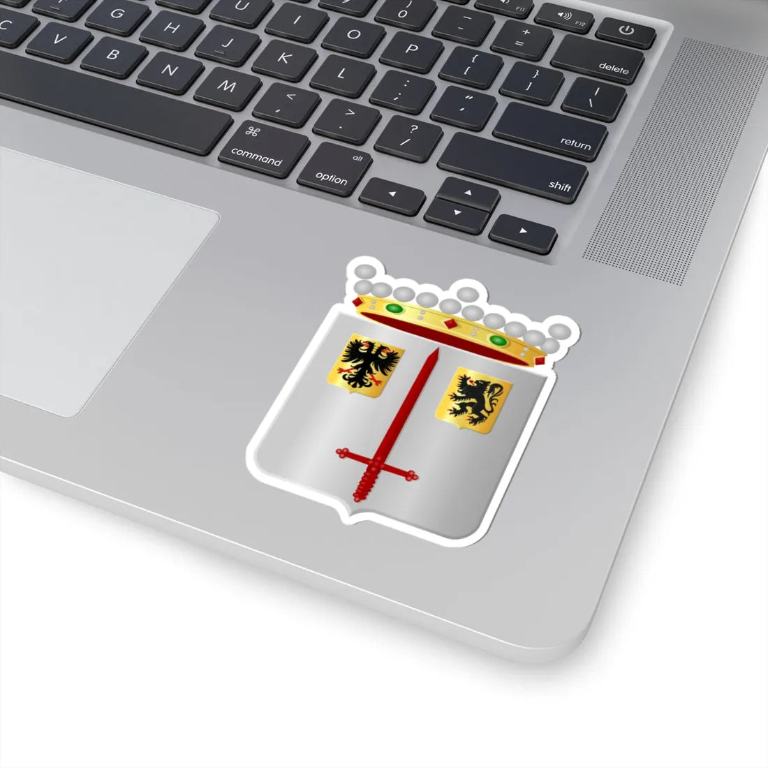 Aalst Oost-Vlaanderen wapen2 (Belgium) (Coat of Arms) STICKER Vinyl Kiss-Cut Decal - The Sticker Space