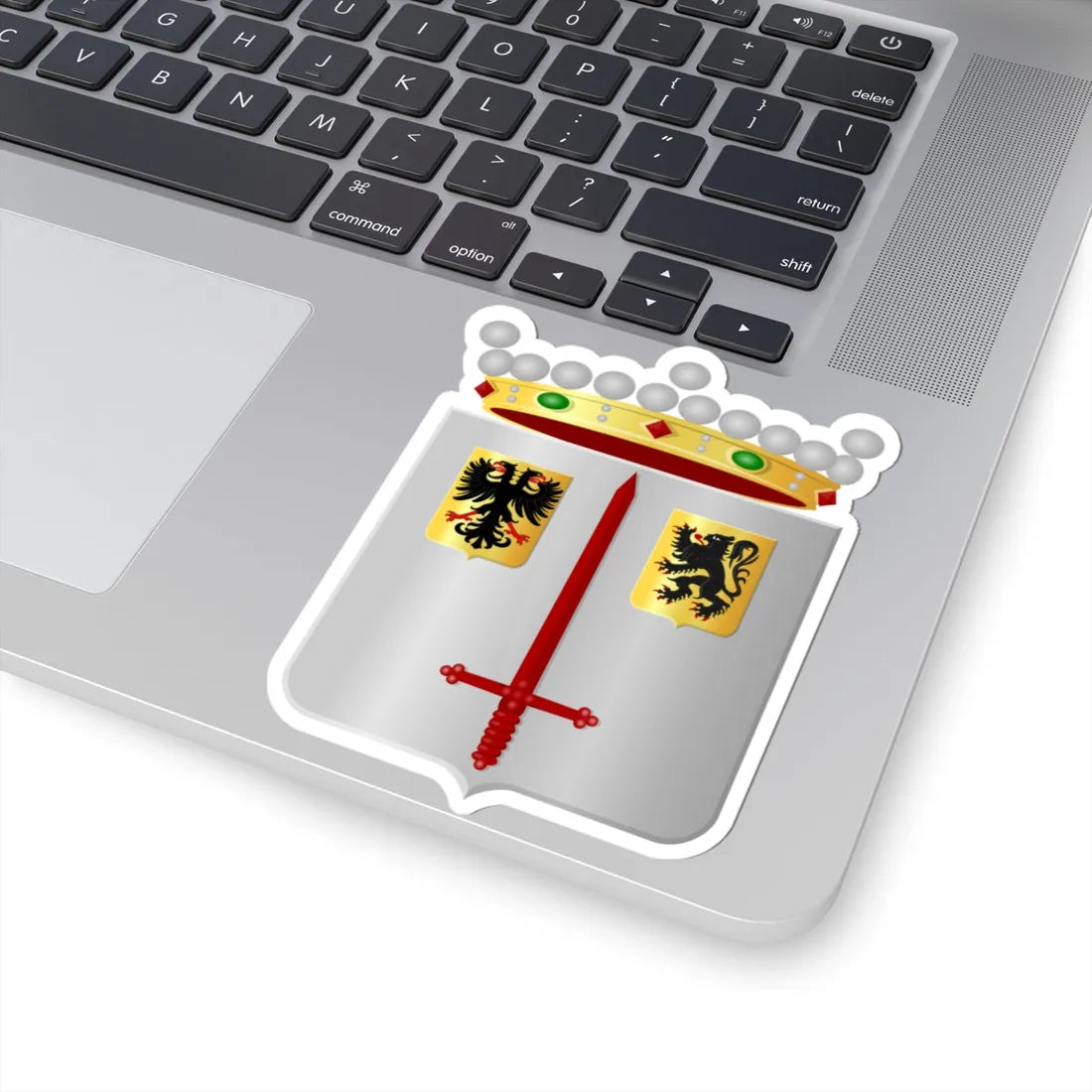 Aalst Oost-Vlaanderen wapen2 (Belgium) (Coat of Arms) STICKER Vinyl Kiss-Cut Decal - The Sticker Space