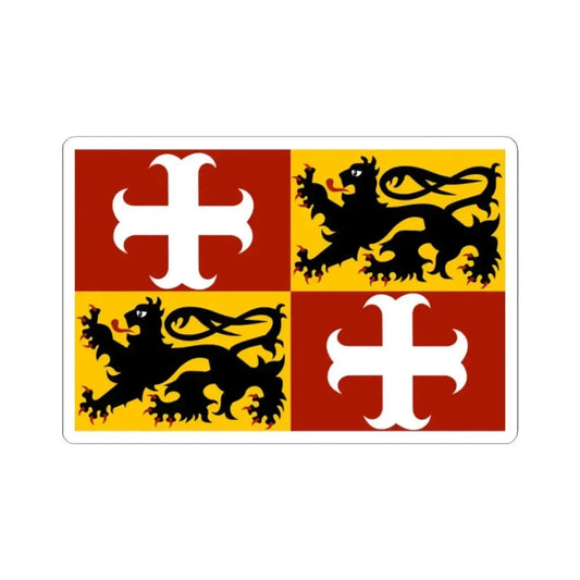 Aalter vlag (Belgium) STICKER Vinyl Kiss-Cut Decal 2 Inch White - The Sticker Space