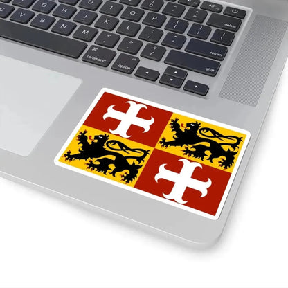 Aalter vlag (Belgium) STICKER Vinyl Kiss-Cut Decal - The Sticker Space