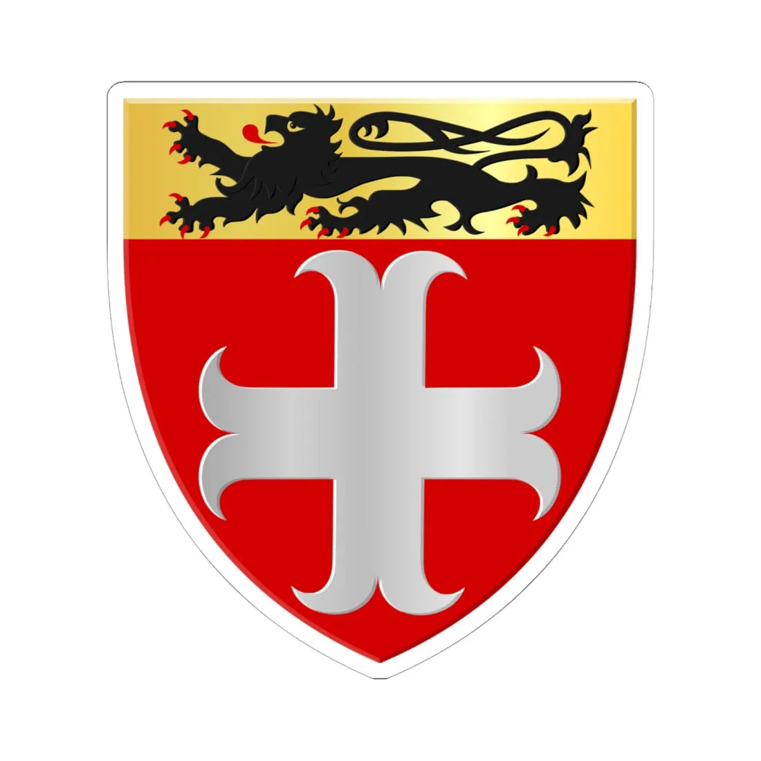 Aalter wapen (Belgium) (Coat of Arms) STICKER Vinyl Kiss-Cut Decal 6 Inch White - The Sticker Space