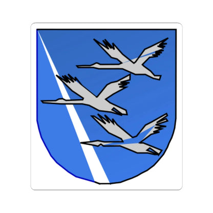 Aanekoski (Finland) (Coat of Arms) STICKER Vinyl Kiss-Cut Decal 6 Inch White - The Sticker Space