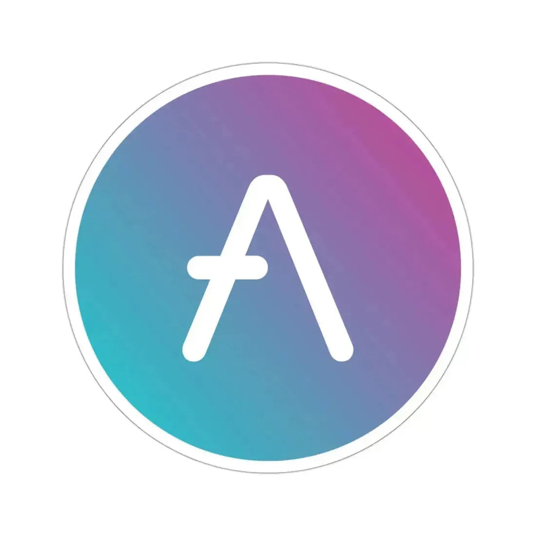 AAVE AAVE (Cryptocurrency) STICKER Vinyl Die-Cut Decal 3 Inch - The Sticker Space