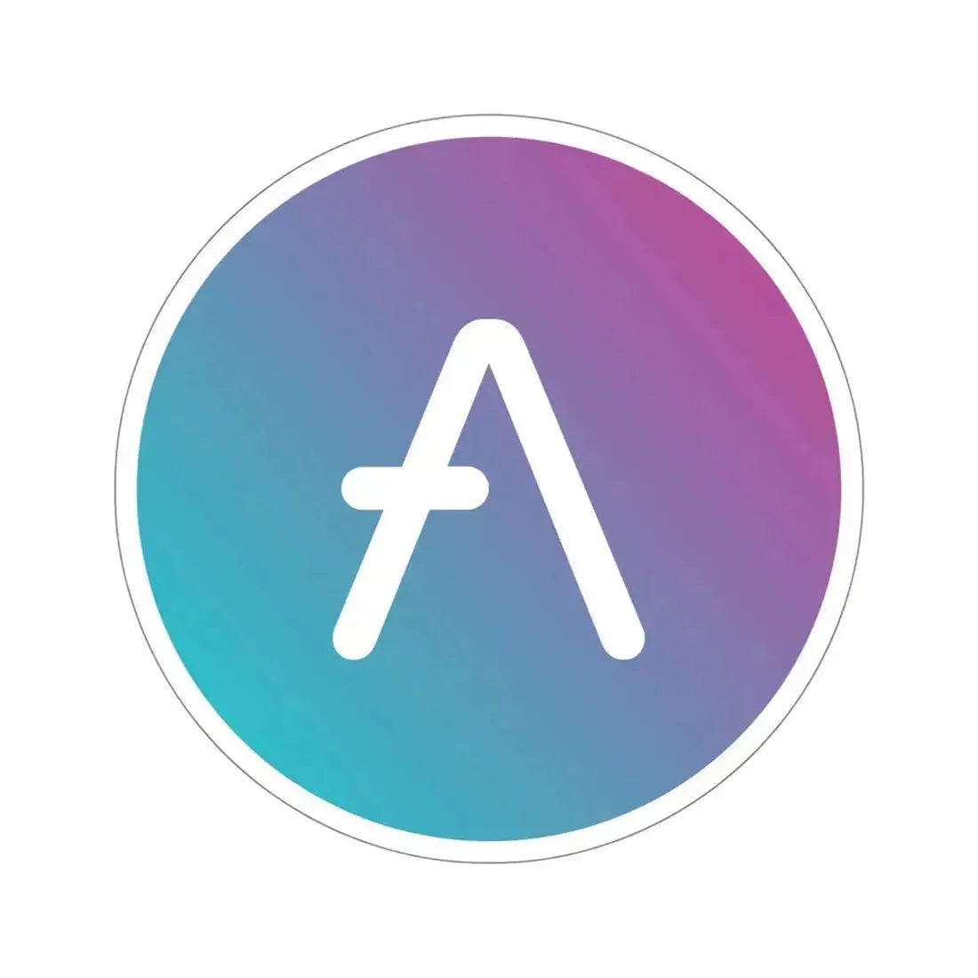 AAVE AAVE (Cryptocurrency) STICKER Vinyl Die-Cut Decal 5 Inch - The Sticker Space