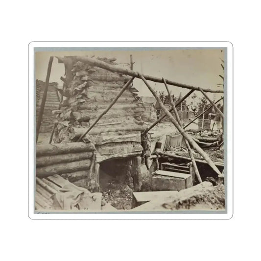 Abandoned Camp of 9Th Army Corps Near Falmouth, Va., February, 1863 001 (U.S. Civil War) STICKER Vinyl Kiss-Cut Decal 2 Inch White - The Sticker Space