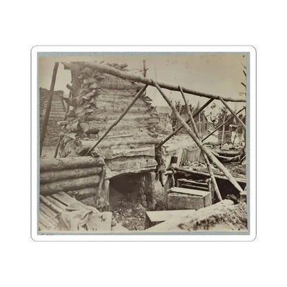 Abandoned Camp of 9Th Army Corps Near Falmouth, Va., February, 1863 001 (U.S. Civil War) STICKER Vinyl Kiss-Cut Decal 4 Inch White - The Sticker Space