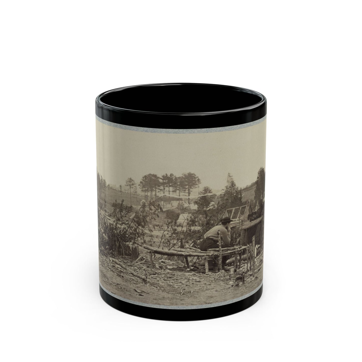 Abandoned Camp Of 9th Army Corps Near Falmouth, Va., February, 1863 (U.S. Civil War) Black Coffee Mug