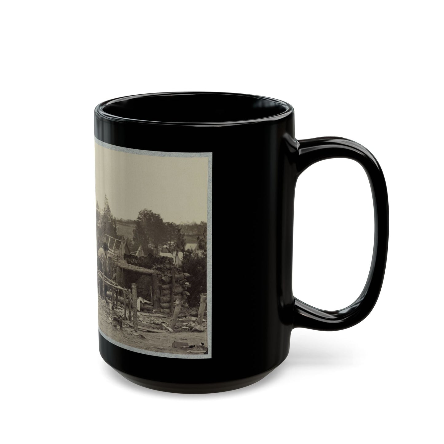 Abandoned Camp Of 9th Army Corps Near Falmouth, Va., February, 1863 (U.S. Civil War) Black Coffee Mug