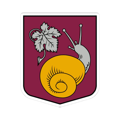 Abavas pagasta ģerbonis (Latvia) (Coat of Arms) STICKER Vinyl Kiss-Cut Decal 4 Inch White - The Sticker Space