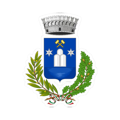 Abbadia Lariana-Stemma (Italy) (Coat of Arms) STICKER Vinyl Kiss-Cut Decal 2 Inch White - The Sticker Space