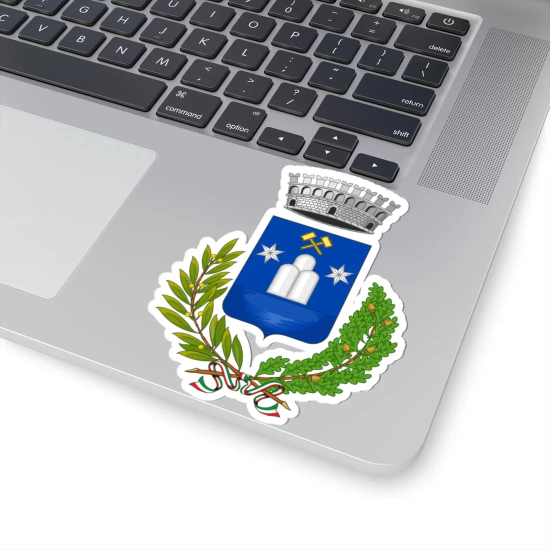 Abbadia Lariana-Stemma (Italy) (Coat of Arms) STICKER Vinyl Kiss-Cut Decal - The Sticker Space