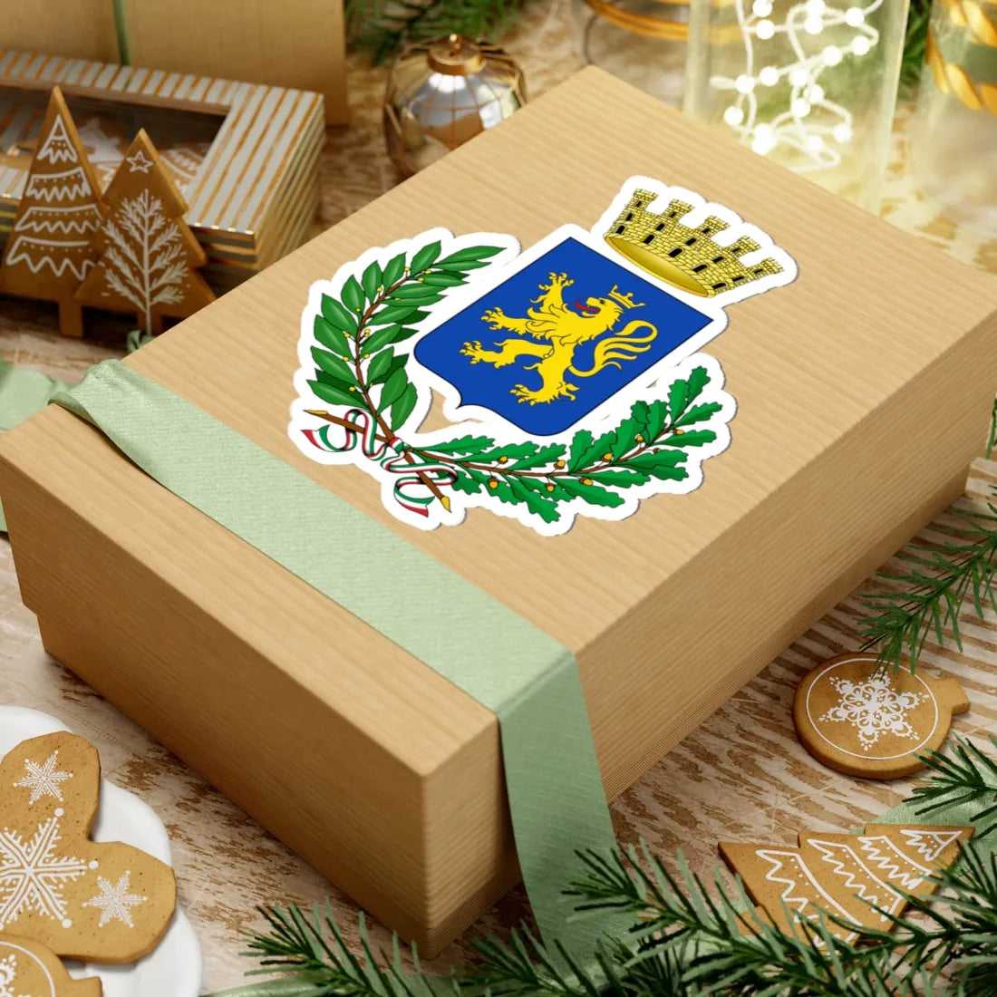 Abbiategrasso-Stemma (Italy) (Coat of Arms) STICKER Vinyl Kiss-Cut Decal - The Sticker Space