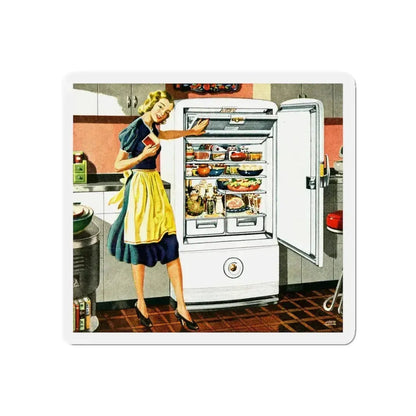 Abbondanza! 1948 (Magazine Illustration) Refrigerator Magnet - The Sticker Space