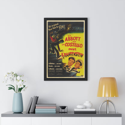 ABBOT AND COSTELLO MEET FRANKENSTEIN 1948 - Framed Movie Poster-The Sticker Space