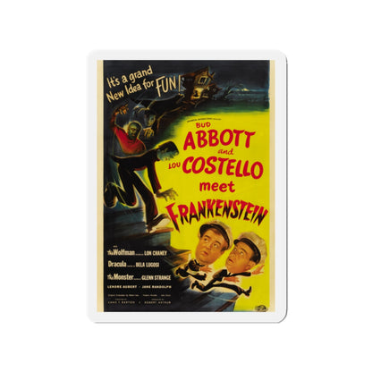 ABBOT AND COSTELLO MEET FRANKENSTEIN 1948 Movie Poster - Die-Cut Magnet-2" x 2"-The Sticker Space