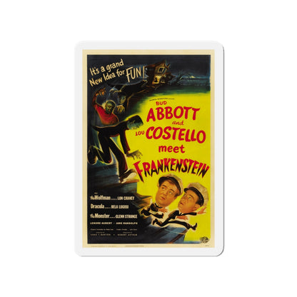 ABBOT AND COSTELLO MEET FRANKENSTEIN 1948 Movie Poster - Die-Cut Magnet-4" x 4"-The Sticker Space