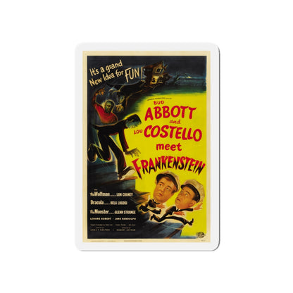 ABBOT AND COSTELLO MEET FRANKENSTEIN 1948 Movie Poster - Die-Cut Magnet-5" x 5"-The Sticker Space