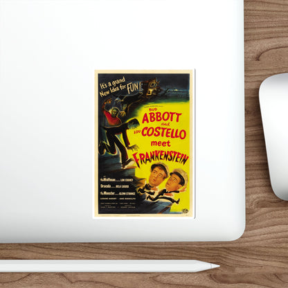 ABBOT AND COSTELLO MEET FRANKENSTEIN 1948 Movie Poster STICKER Vinyl Die-Cut Decal-The Sticker Space