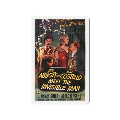 ABBOT & COSTELLO MEET THE INVISIBLE MAN 1951 Movie Poster - Refrigerator Magnet 2 Inch - The Sticker Space