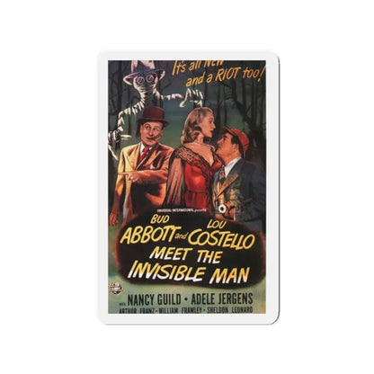 ABBOT & COSTELLO MEET THE INVISIBLE MAN 1951 Movie Poster - Refrigerator Magnet 2 Inch - The Sticker Space