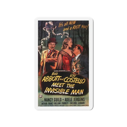 ABBOT & COSTELLO MEET THE INVISIBLE MAN 1951 Movie Poster - Refrigerator Magnet 3 Inch - The Sticker Space