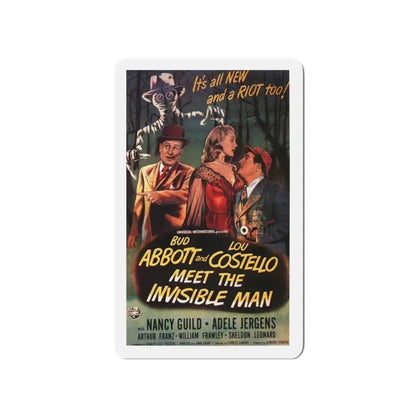 ABBOT & COSTELLO MEET THE INVISIBLE MAN 1951 Movie Poster - Refrigerator Magnet 4 Inch - The Sticker Space