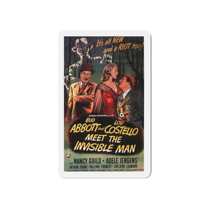 ABBOT & COSTELLO MEET THE INVISIBLE MAN 1951 Movie Poster - Refrigerator Magnet 5 Inch - The Sticker Space