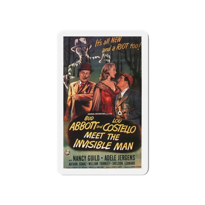 ABBOT & COSTELLO MEET THE INVISIBLE MAN 1951 Movie Poster - Refrigerator Magnet 6 Inch - The Sticker Space