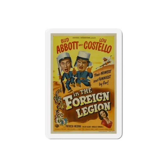 Abbott and Costello in the Foreign Legion 1950 Movie Poster Refrigerator Magnet 2 Inch - The Sticker Space