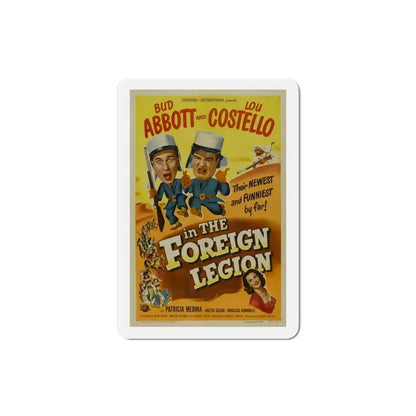 Abbott and Costello in the Foreign Legion 1950 Movie Poster Refrigerator Magnet 3 Inch - The Sticker Space