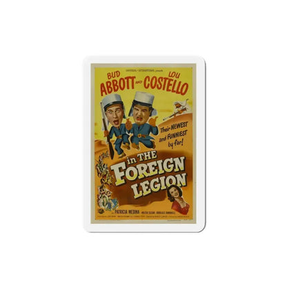 Abbott and Costello in the Foreign Legion 1950 Movie Poster Refrigerator Magnet 4 Inch - The Sticker Space