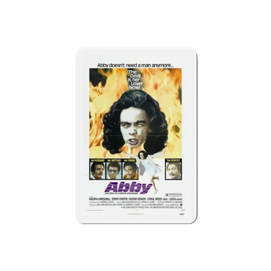 Abby 1974 Movie Poster Refrigerator Magnet 2 Inch - The Sticker Space