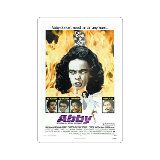 Abby 1974 Movie Poster STICKER Vinyl Die-Cut Decal-6 Inch-The Sticker Space